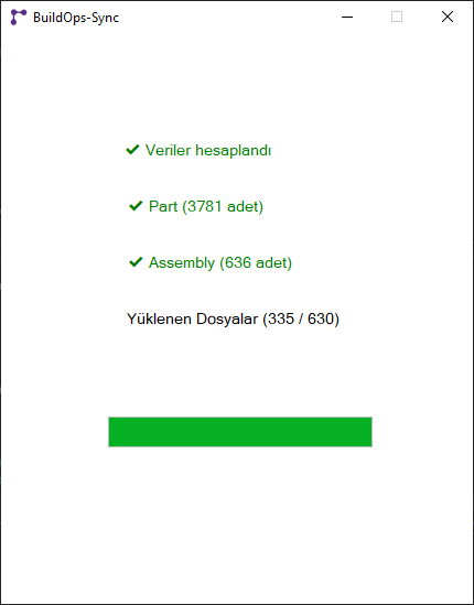 BuildOps Sync veri aktarımı